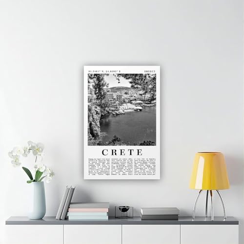 Poster sur toile Crète Grèce grand format 50x75 cm déco bureau - 6