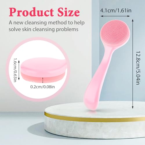 Mabor-2-Pcs-Silicone-Face-ScrubberFacial-Cleansing-BrushSoft-Skin-Friendly-TouchEffective-CleansingFace-Brush-ExfoliatorCleansing-BrushFace-Wash-BrushFace-Scrubber-for-Men-Women