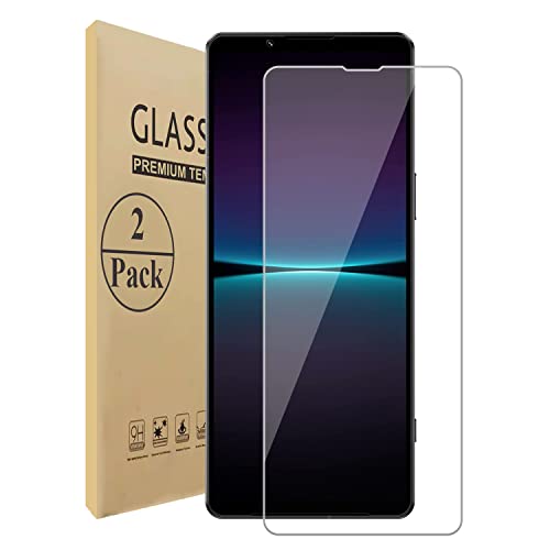 HunDun 2 Stück Schutzfolie Kompatibel mit Sony Xperia 1 IV, Schutzglas Displayschutzfolie, 9H Härte, Anti-Kratzen, Anti-Öl, Blasenfrei, Hülle Freundllich Cover