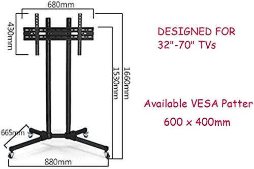 Soporte móvil universal para TV 32-70 pulgadas miniatura 2