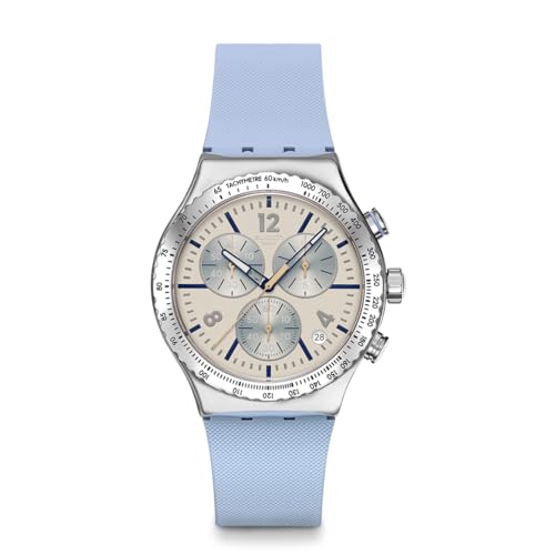 [スウォッチ] 腕時計 NEW IRONY CHRONO BLUESHIFT GLOW ブルーシフト・グロウ YVS536 ユニセックス大人 ブルー