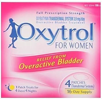 Women Overactive Bladder Transdermal Oxybutynin Patch, 4 ct