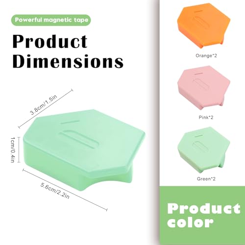 6 peças de acessório de costura para máquina de fazer ímãs, guia de costura magnética para máquina d