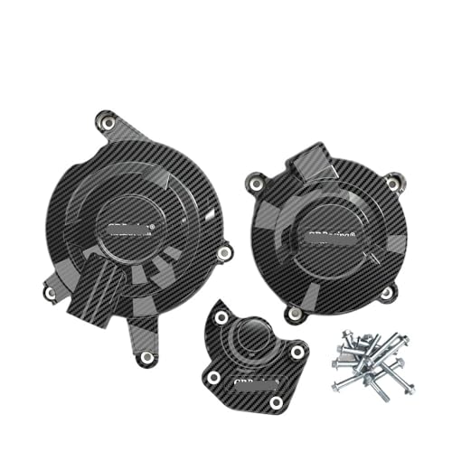 Capot moteur moto look carbone idéal pour sorties piste