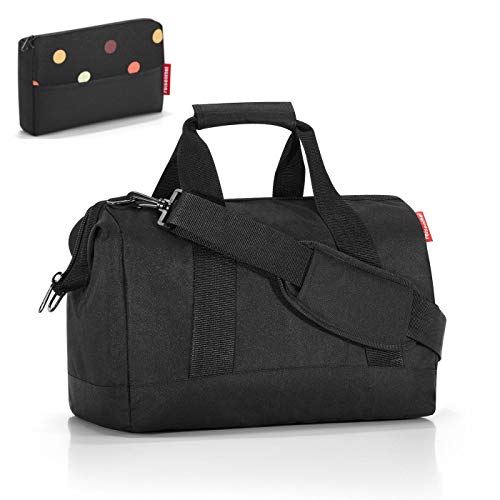Preisvergleich Produktbild reisenthel Reisetasche Allrounder M Black + pocketcase dots