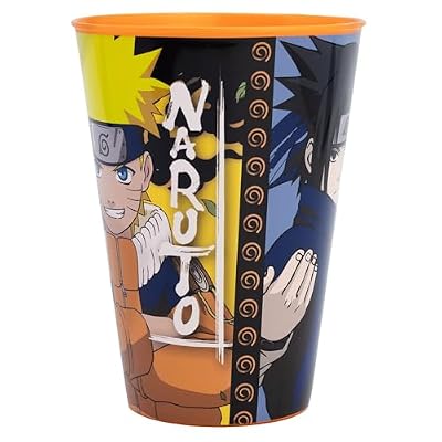 Stor Bicchiere Bambini Naruto 260ml in Plastica - Riutilizzabile, Infrangibile, Senza BPA - Bicchiere Perfetto per Casa e Scuola