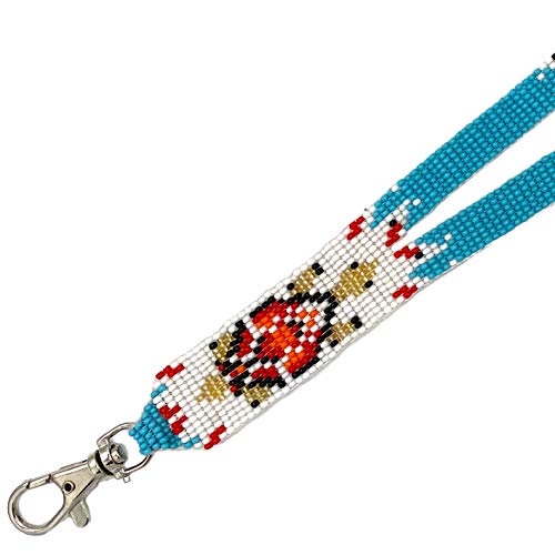 Handmade Beaded Lanyard Keychain Id Holder (Turtle 1) #TOP5