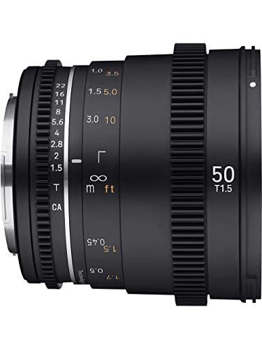 Ficha técnica Samyang 50 mm T1.5 VDSLR MK2 Canon RF - Fernando Cortés