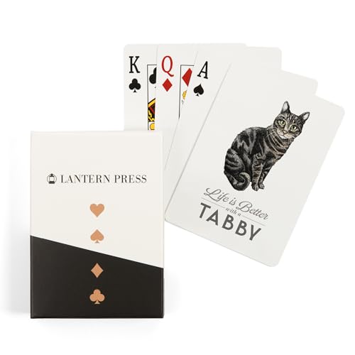 Lantern Press Tabby Cat 52 Cartas Poker
