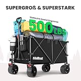 SLIDBEAT - Carrello Pieghevole 250kg con Ruote Grandi, per Giardino - 7