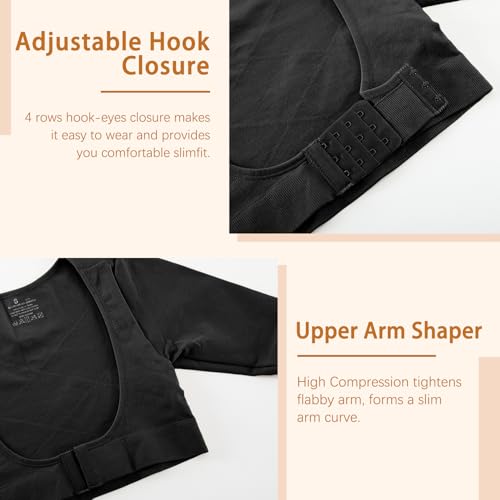 Image of ONEW Upper Arm Shaper Compression Sleeves For Women Faja Post Surgery Slimming Posture Corrector Tops Shapewear