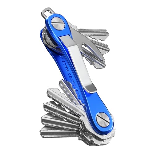 KeySmart Rugged - Multitool Key Holder for Keychain w/Bottle Opener and Pocket Clip, Key Organizer for Key Chain, EDC Keychains, Key Ring for Car Fobs Key...