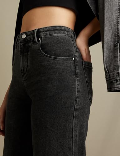 Image of Amazon Brand - Symbol Women Baggy Wide Leg Jeans (High Rise | Full Length) (Available in Plus Sizes)