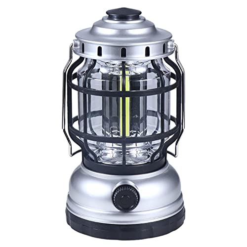 Jatour Vintage LED Camping Lantern, Portable Survival Lanterns, Rechargeable Torch with USB Cable and Adjustable Brightness for Hurricane Emergency Storms