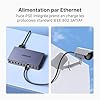 UGREEN Switch Ethernet PoE 10 Ports Gigabit Switch RJ45 8 Ports PoE+ 60W Multiprise RJ45 Boitier Métal 6KV Protection Contre la Foudre pour Bureau et Maison Compatible avec PC TV Nas Caméra