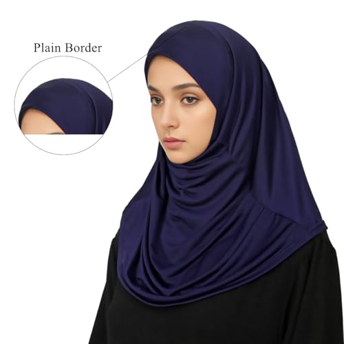 Ready to Wear Hijab for Women Instant Hijab Soft Muslim Scarf for Prayer Islamic Clothes Jersey Abaya4