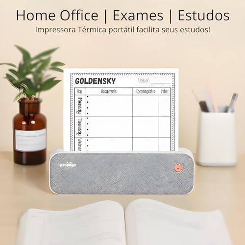 Impressora Térmica A4 Peripage Bluetooth Portátil Tatuagem Documentos sem fio USB compatível Android