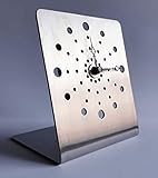  Tischuhr-silber-modern-klassisch-elegant, geräuscharm, geprägt von höchster Qualität-einzigartigen Design