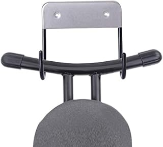 kuou Ironing Board Hanger, Stainless Steel Wall Mount Ironing Board Holder, Iron Board Hook,Ironing Boards Storage Wall Bracket for Y-leg or T-leg Large & Small Ironing Board(Black with Screws)