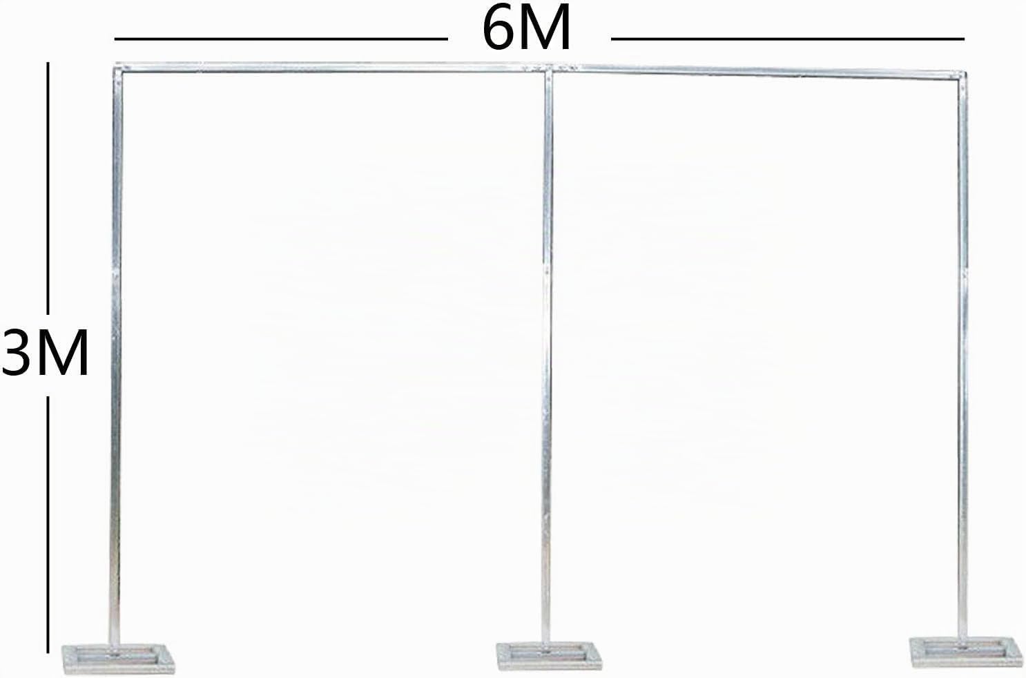 3x6m Hochzeit Party Backdrop Stand Pipe Kit Vorhang Rahmen,Geeignet für Hochzeit Geburtstag Babypart