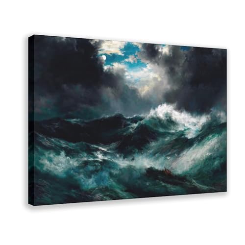 Toile Épave au clair de lune Thomas Moran pour habiller un grand mur