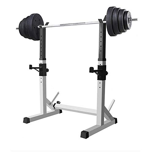 ERoomQ Fitness Barbell Rack Bench Press Dip Station Barbell Rack Foldable Adjustable Squat Rack Portable Strength Training Bench Press Stand
