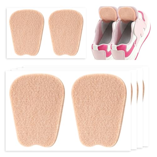 NICENEEDED 4 paire de Protège Langues en Feutre pour Chaussures Coussinets Adhésifs Épais pour Languettes de Chaussures Semelles Antidérapantes pour Languettes de Chaussures pour Hommes et Femmes