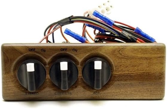 Crestliner Boat Rotary Switch Panel | Woodgrain Plastic