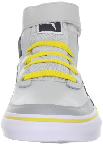 Puma Maeko S Mid V Sneaker (Toddler/Little Kid/Big Kid),Gray/Black/Quarry/Lemon,4 M US Toddler2