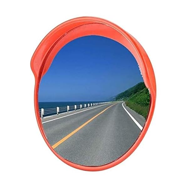 ZYLEDW Specchi, Specchi Convex Sicurezza Del Traffico Sicurezza Del Traffico Pc Convex Specchi per Esterni per il Vialetto per Esterni Di Sicurezza Rotonda, Comprese Le Staffe Di Montaggio/80 cm