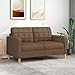 Produktbild KATERYY 2-Sitzer-Sofa Braun 140 cm Stoff Möbel Wohnzimmer