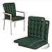 HAVE A SEAT Luxury | Gartenstuhlauflagen - Niedriglehner Polster Auflage, waschbar bei 95°C, Trockner geeignet, Sitzauflage für Gartenstuhl (2er Set - 100x48 cm, Moosgrün)