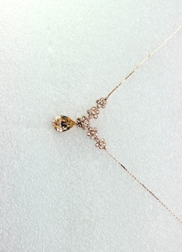 Image of Faship Gorgeous Rhinestone Crystal Floral Necklace Earrings Set