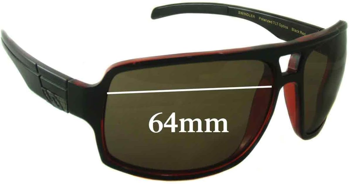 Sunglass Fix Replacement Sunglass Lenses Compatible with Smith Swindler 64mm