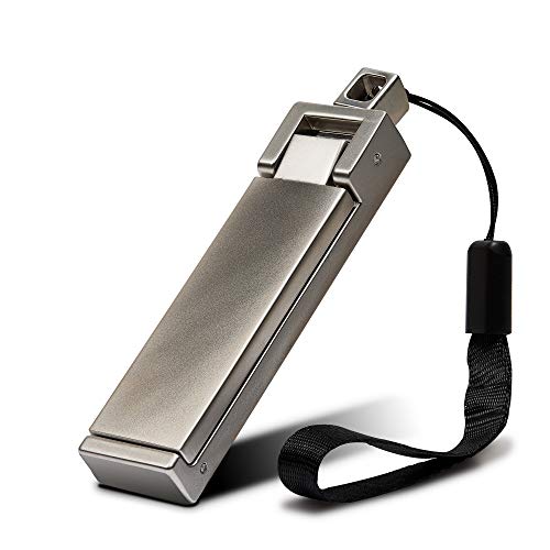 achilles Taschenhalter aus Metall, Smartphonehalter, Smartphoneständer, Taschenhaken, Bagbuddy, Handtaschenhalter, Handtaschen-Haken, Rucksackaufhänger für den Tisch, 8,5 cm x 2 cm x 1 cm (Silber)