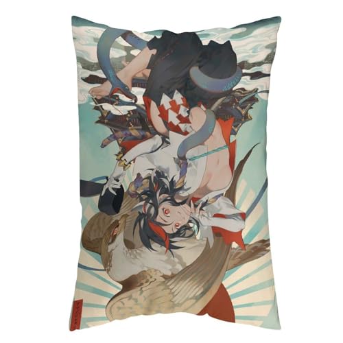 枕カバー 東方シリーズ 和風 ピローケース 76cm*50cm まくらカバー 寝具カバー ファスナー式 抱き枕 クッション 吸汗速乾 静電気対策強化 ソファクッションカバー 快適 肌に優しい 軽量 柔らかい ホテル品質 四節通用 家庭用 アニメ キャラクタ