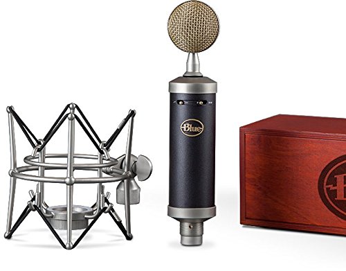 Blue Microphones Baby Bottle With Pop Filter, Shockmount, Mic Stand, And Cable Bundle #TOP1