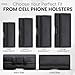 Wireless City Leather Phone Holster for iPhone Air 2025, 16 Plus, 15 Plus, 14 Plus, 11 Pro Max, XS Max, Belt Clip Pouch with Credit Card Slot for Men & Women, Fits with Protective Case