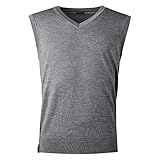 Der Herren-Pullunder aus 100% Biella Merino-Wolle extrafein besitzt eine tolle Passform und einen angenehmen Tragekomfort. Die ärmellose Woll-Weste überzeugt außerdem durch ihre hochwertige Verarbeitung.