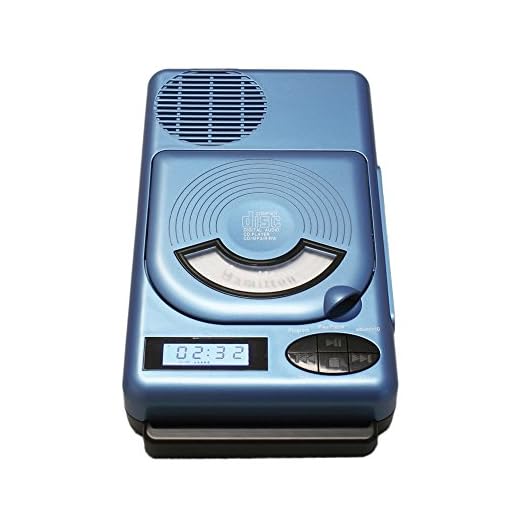 HamiltonBuhl Top-Loading Portable Classroom CD Player with USB and MP3