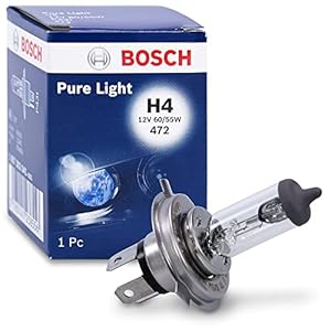 Lampes de Phare Pure Light H4 12V 60/55W de Bosch