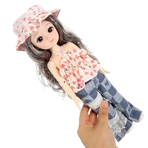 Totority Cute Girl Dolls Boho Style Cute Girl Doll Baby Doll Little Girl Fashion Doll Doll Festival for Girls