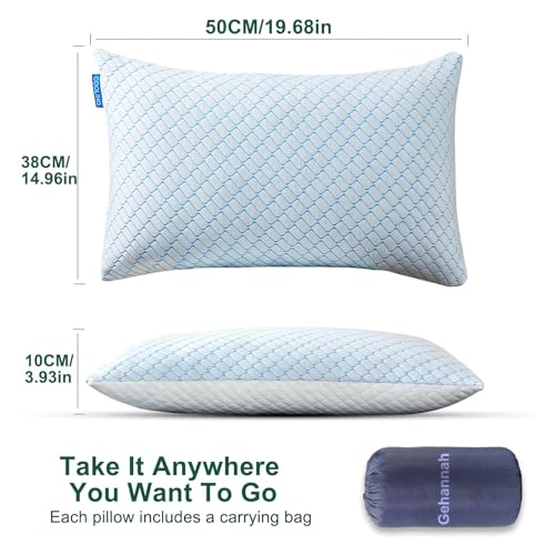 Gehannah Travel Pillow - Large Size Compressible Camping Pillow For Sleeping thumb #2