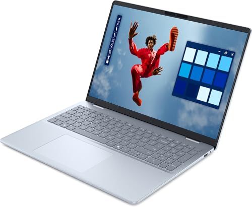 Image of Dell 16 Plus DB16250 AI Laptop 16.0 inch IPS WQXGA Display (Intel Ultra 7-256V, 16GB LPDDR5X, 1TB SSD, Backlit KB, Fingerprint, Thunderbolt 4, WiFi 7, Win 11 Home) - Previously Inspiron