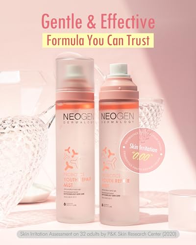 [K-Beauty] Neogen Dermalogy Probiotics Youth Repair Mist | Gentle Hydrating Face Mist w/Superprobiotics Collagen, Niacinamide & Ceramides 4.05 fl oz - Thumbnail 5
