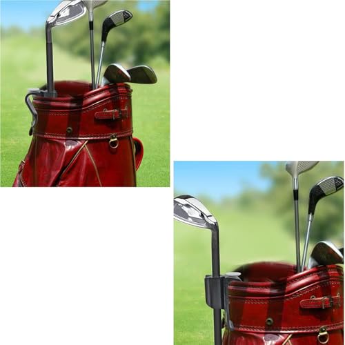 Pctc 4 Pack Golf Club Bag Clips On Putter Clamp Holder Organizer Value Durable Plastic Black Putting Clip Golf Accessories For Men Women Golfer thumb #6