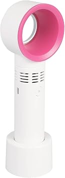 Cuifati Portable Lightweight Mini Rechargeable Three Adjustment Speeds Bladeless Handheld Fan Handy Cooler for Home Outdoor for Children and Office Workers