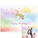 Allenjoy 8x6ft photography backdrops watercolor colorful unicorn children Birthday party banner gold golden Glitter glamour Sparkle stars photo studio booth background newborn baby shower photocall