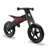  Volkswagen 1H2050251 Kinder-Laufrad im VW GTI Design, Holzrahmen, ab 3 Jahre, bis zu 30 kg