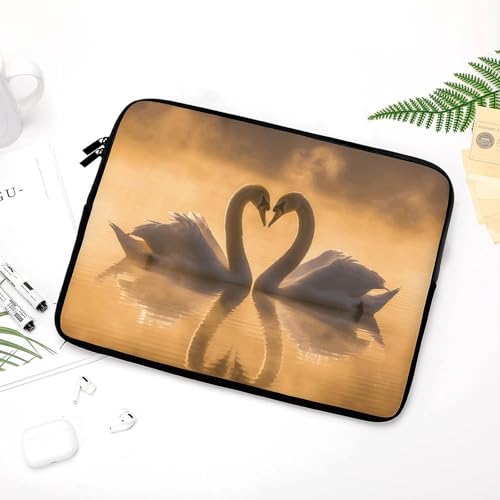 Funda para portátil de 25.4 cm con estampado romántico y protección acolchada ligera 4